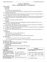 Giáo án Hóa học lớp 10 - Chương 6 NHÓM OXI Tiết 65 – Bài 40 KHÁI QUÁT VỀ NHÓM OXI