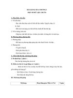 Giáo án tin 11   một số dữ liệu chuẩn