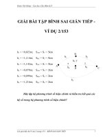 GIẢI BÀI TẬP BÌNH SAI GIÁN TIẾP - VÍ DỤ 2153