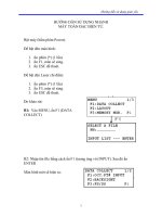 HƯỚNG DẪN SỬ DỤNG NHANH MÁY TOÀN ĐẠC ĐIỆN TỬ