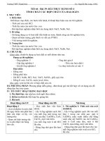 Giáo án Hóa học lớp 10 - Tiết 64 - Bài 39 BÀI THỰC HÀNH SỐ 4 TÍNH CHẤT CÁC HỢP CHẤT CỦA HALOGEN