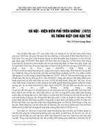 HÀ NỘI - ĐIỆN BIÊN PHỦ TRÊN KHÔNG (1972) VÀ THÔNG ĐIỆP CHO HẬU THẾ