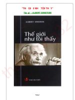 Thế giới như tôi thấy