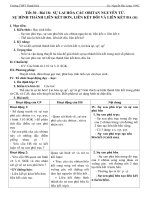 Giáo án Hóa học lớp 10 - Tiết 30 - Bài 18  SỰ LAI HÓA CÁC OBITAN NGUYÊN TỬ.