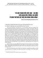 TƯ LIỆU THÀNH DỀN (MÊ LINH - HÀ NỘI) LIÊN QUAN ĐẾN TRỒNG LÚA NƯỚC Ở CHÂU THỔ BẮC BỘ THỜI VĂN MINH SÔNG HỒNG