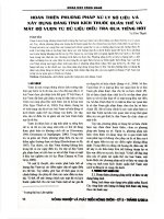 Hoàn thiện phương pháp xử lý số liệu và xây dựng bảng tính kích thước quần thể và mật độ vượn từ dữ liệu điều tra qua tiếng hót