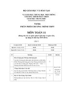 Giáo án đại số 11 chuẩn kiến thức kỹ năng 2015 2016