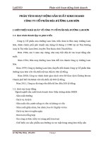 PHÂN TÍCH HOẠT ĐỘNG SẢN XUẤT KINH DOANH CÔNG TY CỔ PHẦN MÍA ĐƯỜNG LAM SƠN