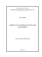 Nghiên cứu loại hình du lịch tôn giáo tại Ninh Bình  Luận văn ThS. Du lịch