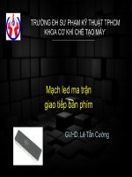 Mạch led ma trận giao tiếp bàn phím