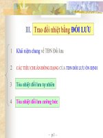 Bài giảng Truyền nhiệt VP - Bài 2 Trao đổi nhiệt bằng đối lưu - TS. Hà Anh Tùng (ĐH Bách khoa TP.HCM)