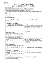 Giáo an tin học lớp 3 chuẩn