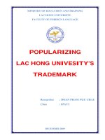 Quảng bá thương hiệu Trường Đại học Lạc Hồng