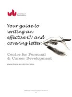 hướng dẫn cho những bạn muốn viết CV và thư xin việc bằng tiếng anh