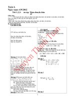 Giáo án phụ đạo toán cả năm lớp 8 hay