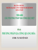 PHƯƠNG PHÁP GIA CÔNG QUANG HÓA