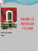 TÌM HIỂU VỀ MỘT SỐ LED VÀ LASER