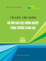 Tài liệu tập huấn đổi mới giáo dục hướng nghiệp trong trường trung học