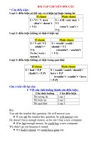 Hướng dẫn chuyển đổi câu tiếng Anh lớp 9