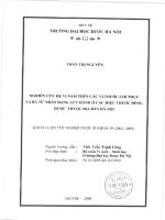 Nghiên cứu hệ vi nấm trên các vị thuốc chỉ thực và bá tử nhân đang lưu hành ở các hiệu thuốc đông dược thuộc địa bàn hà nội