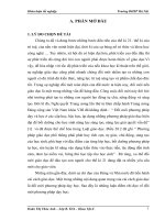 Khóa luận tốt nghiệp  thiết kế phương án dạy học các bài động lượng   định luật bảo toàn động lượng