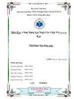 Công nghệ sản xuất các chất vô cơ cơ bản