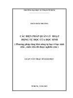Phương pháp tăng khả năng tự học ở học sinh viên , sinh viên đã được nghiên cứu