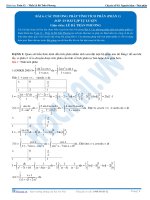 Các phương pháp tính Tích phân - Tài liệu tự luyện Toán 12 - P1