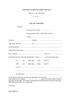 ĐƠN XIN NGHỈ PHÉP