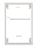 Đề tài   hệ thống SCADA trong nhà máy nước