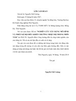 luận văn thạc sĩ NGHIÊN cứu xây DỰNG mô HÌNH và THIẾT kế bộ điều KHIỂN TRƯỜNG NHIỆT độ TRONG PHÔI tấm