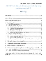 tranh chấp quốc tế và giải quyết tranh chấp thông qua tòa công lý quốc tế