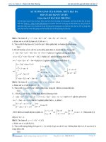 Các bài toán có liên quan tới khảo sát hàm số  - Tài liệu  tự luyện Toán 12 - P2