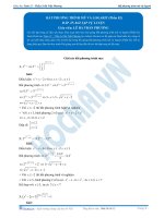 Bất phương trình Mũ và Logarit - Tài liệu  tự luyện Toán 12 -P2