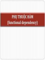 Phụ thuộc hàm   cơ sỡ dữ liêu