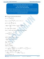 Giá trị lớn nhất và nhỏ nhất của hàm số - Tài liệu  tự luyện Toán 12 - Phần 3