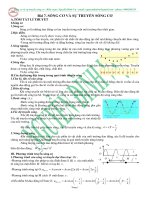 Ôn thi THPT quốc gia năm học 2015 2016   bài 7 sóng cơ và sự truyền sóng cơ