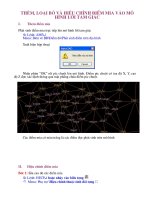 THÊM, LOẠI BỎ VÀ HIỆU CHỈNH ĐIỂM MIA VÀO MÔ HÌNH LƯỚI TAM GIÁC