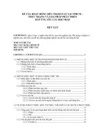 Hoạt động các siêu thị bán lẻ tại Tp.HCM- Thực trạng & giải pháp phát triển