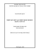 Tóm tắt luận văn thiết kê chế tạo thiết bị đo modem dạng cầm tay
