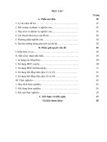 Phương pháp làm bài tập bất đẳng thức trong các đề thi THPT