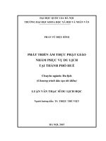 Phát triển ẩm thực phật giáo nhằm phục vụ du lịch tại thành phố Huế