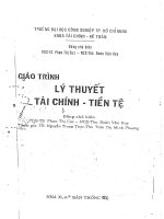 GIÁO TRÌNH LÝ THUYẾT TÀI CHÍNH TIỀN TỆ