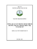 Tổng quan về thuốc kích thích buồng trứng trong điều trị vô sinh nữ