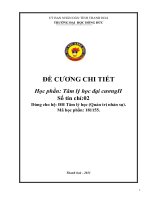 Đề cương chi tiết học phần: Tâm lý học đại cương 2