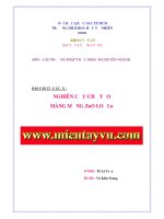 Vật lý màng mỏng -Màng mỏng ZnO loại n