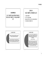 Bài giảng chương II các thiết bị chính trong nhà máy điện và trạm biến áp (phần 2)