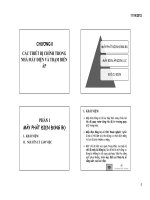 Bài giảng chương II các thiết bị chính trong nhà máy điện và trạm biến áp (phần 1)