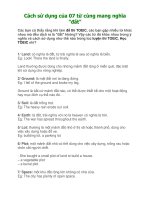 Cách sử dụng của 07 từ cùng mang nghĩa đất