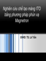 Nghiên cứu chế tạo màng ITO bằng phương pháp phún xạ Magnetron